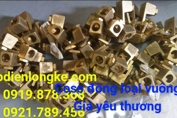 COSS ĐẦU VUÔNG ĐỒNG THAU
